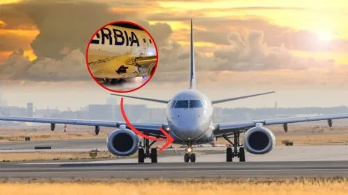 Samolot leciał z dziurą w kadłubie Embraer E195 (JU324)