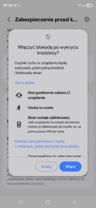 Włącz te ustawienia, zanim ktoś wyrwie Ci smartfon z ręki. Android sam zablokuje ekran przed złodziejem