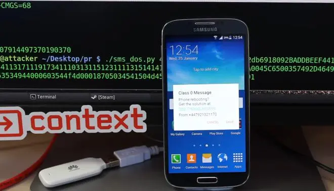 Wystarczy jeden SMS aby zainfekować smartfon Samsung Galaxy
