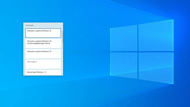 Schowek w systemie Windows 10 – oto, jak przeglądać jego historię