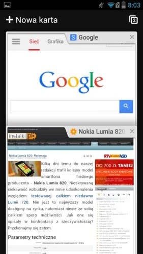 Zarządzanie zakładkami