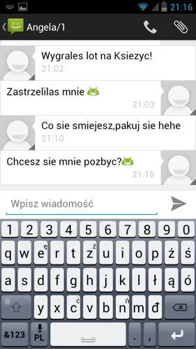 Przykładowa korespondencja SMS :)