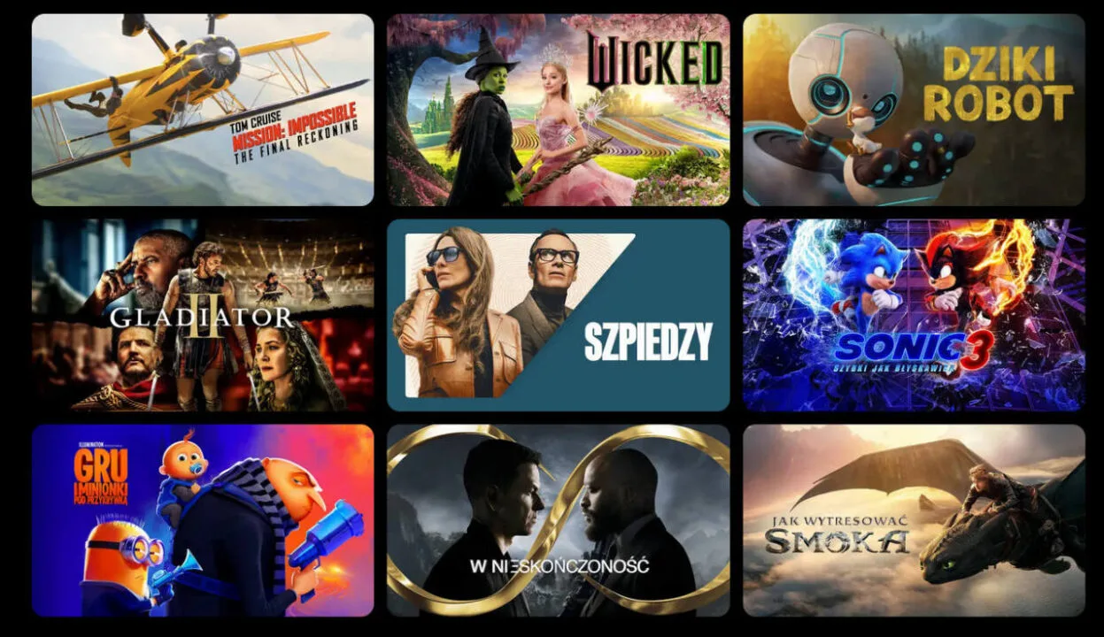 Przykładowe tytuły dostępne na SkyShowtime