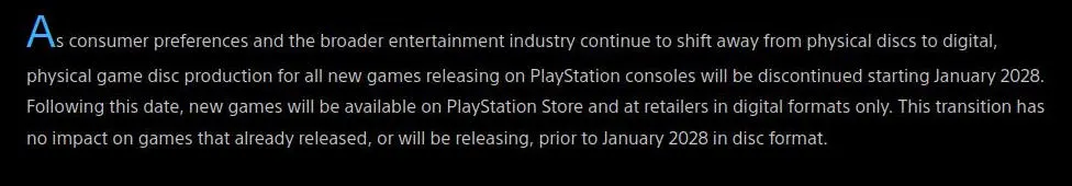 Sony zaplanowało pogrzeb. Nadchodzi koniec fizycznych gier na PlayStation