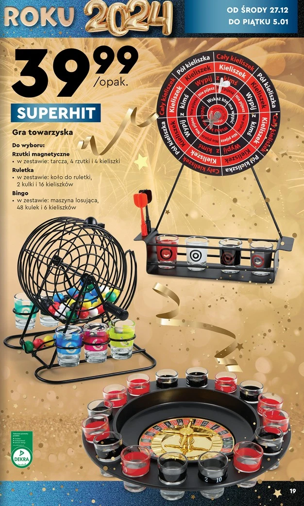 Sylwestrowe gadżety Biedronka