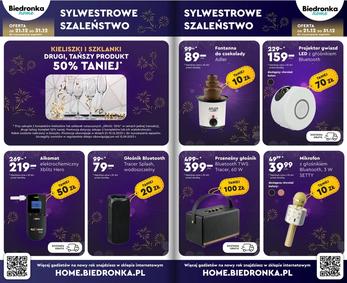 Sylwestrowe gadżety Biedronka