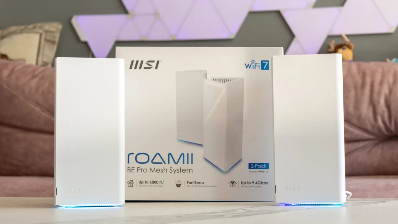Test MSI Roamii BE Pro. Szybki mesh Wi-Fi 7, ale nie w każdym paśmie