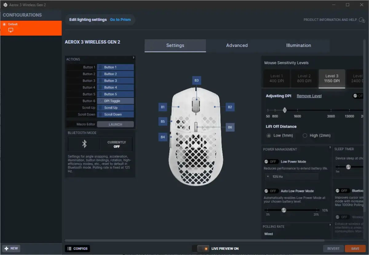 SteelSeries Aerox 3 Wireless Gen2 aplikacja
