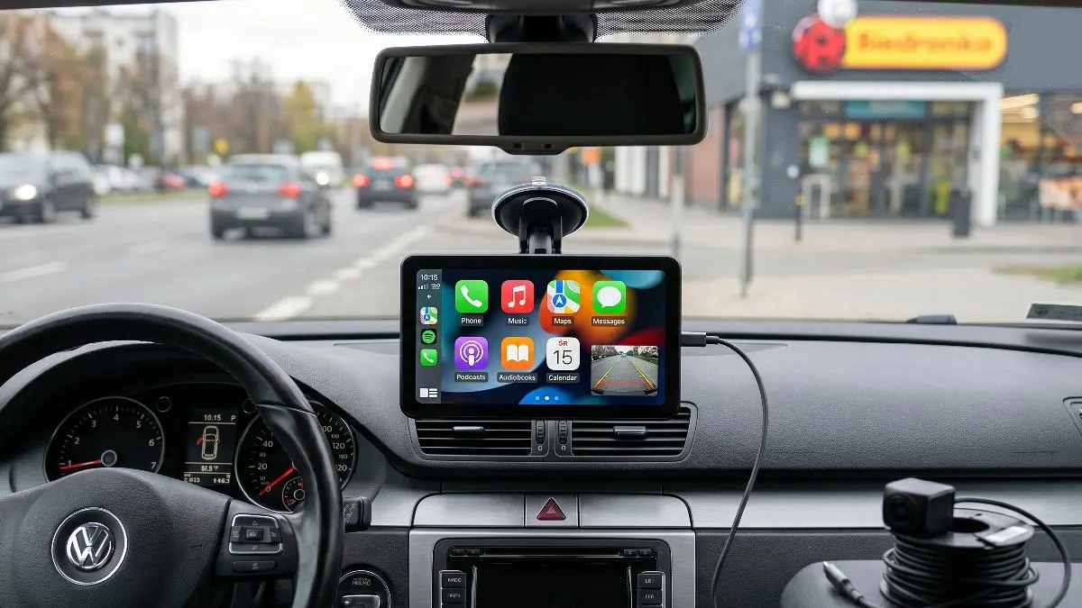 Biedronka pozazdrościła AliExpress. 7-calowy ekran z Android Auto i dwiema kamerami w promocji