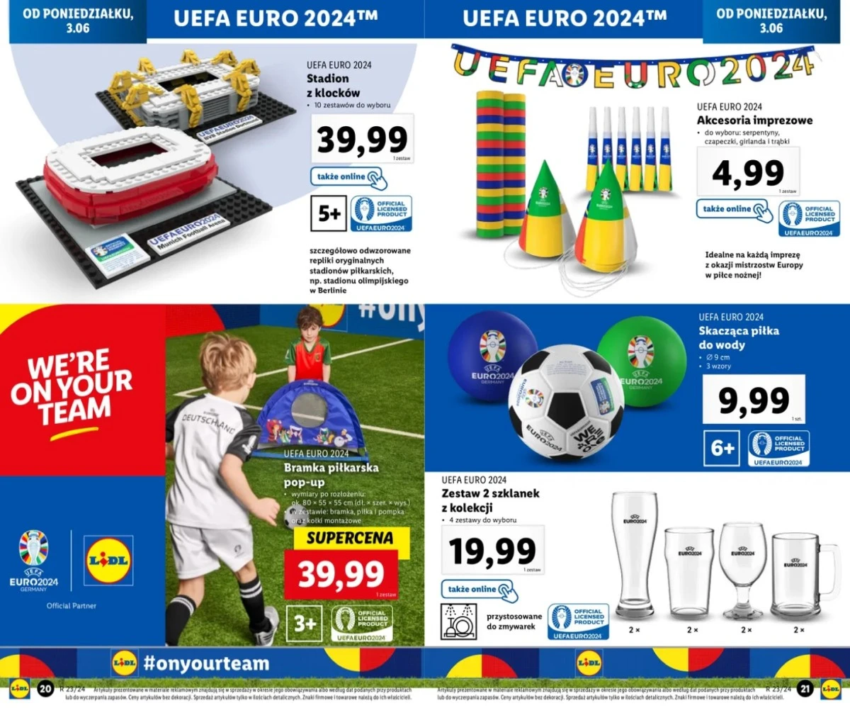 Gadżety UEFA Euro 2024 dzień ojca Lidl