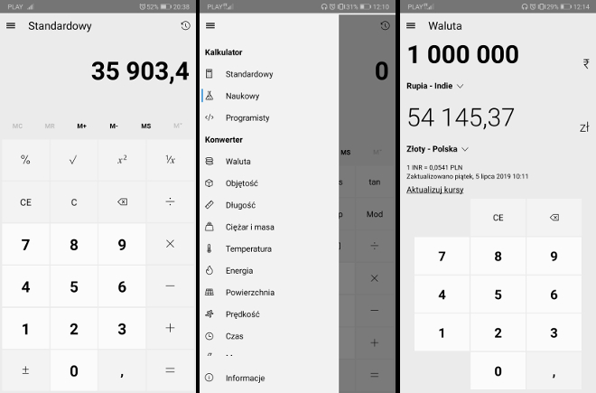 Uno Calculator – kalkulator z Windowsa teraz również na Androidzie (recenzja)