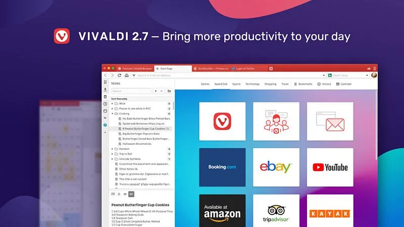 Vivaldi 2.7 już jest i pomoże Wam skupić się na pracy
