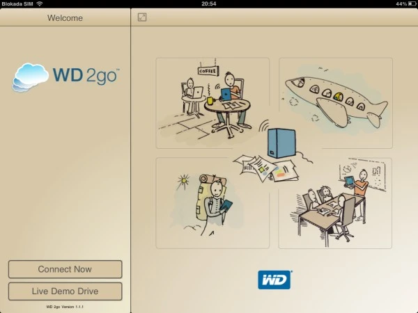 WD 2go iPad
