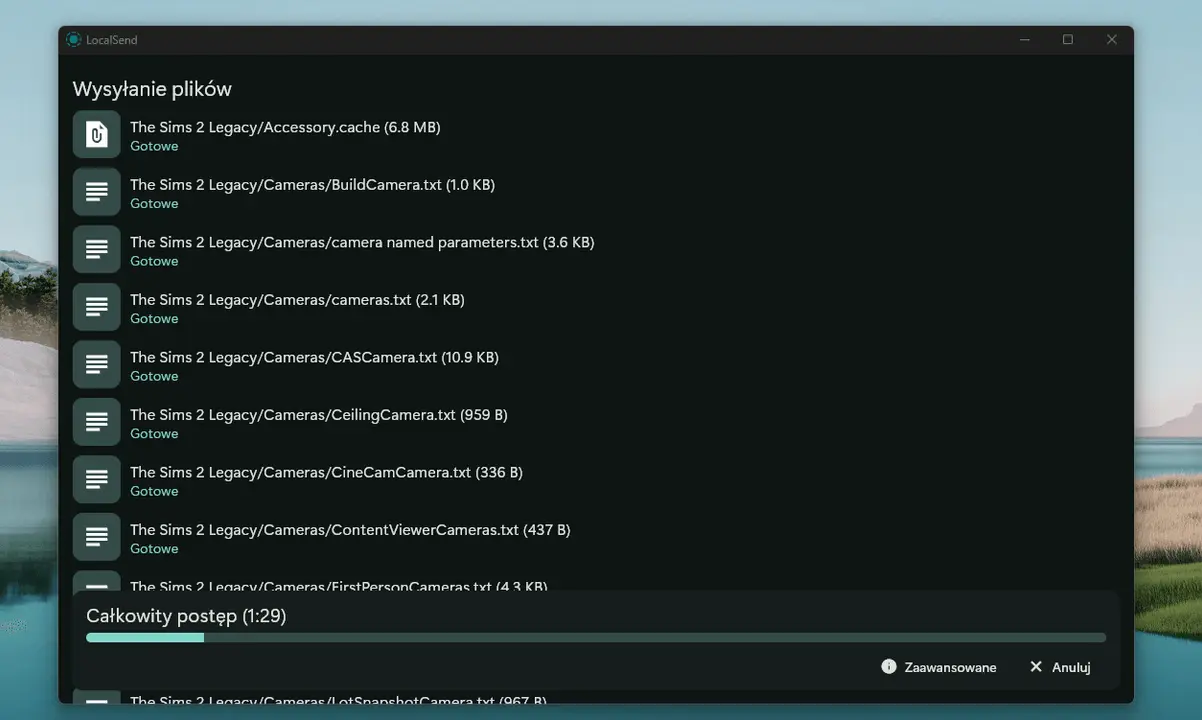 Transfer pliku z Windows na Linux