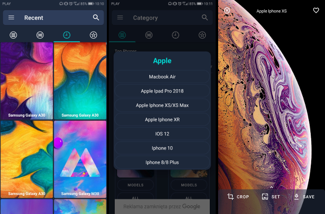 Wallp – tapety z flagowców na dowolnym smartfonie (recenzja)