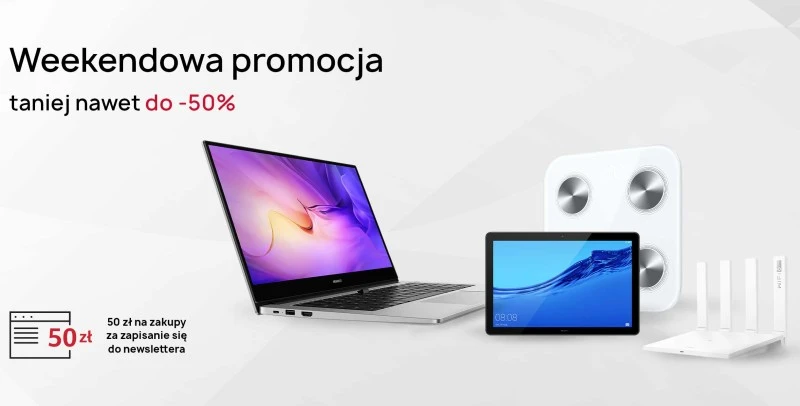 Trwa weekendowa wyprzedaż na huawei.pl. Taniej nawet o 50 procent