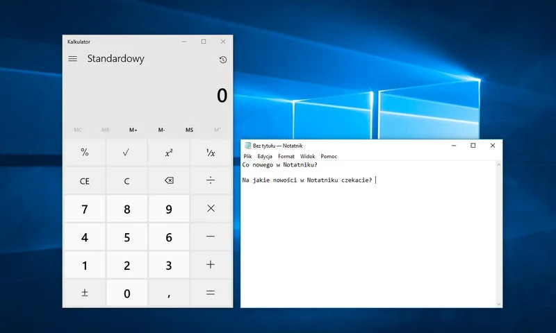 Możesz ulepszyć Notatnik i Kalkulator z Windows 10. Microsoft czeka na sugestie i pomysły