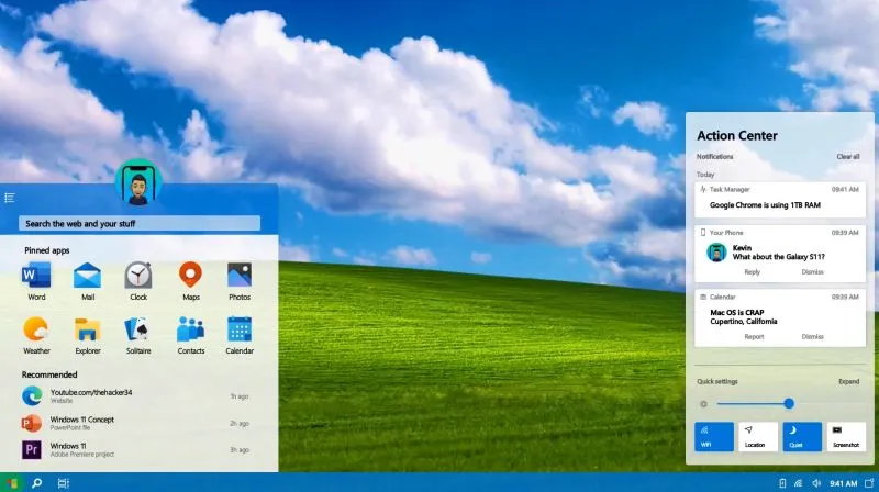 Windows 10 to przeżytek? Oto jak mógłby wyglądać Windows 11