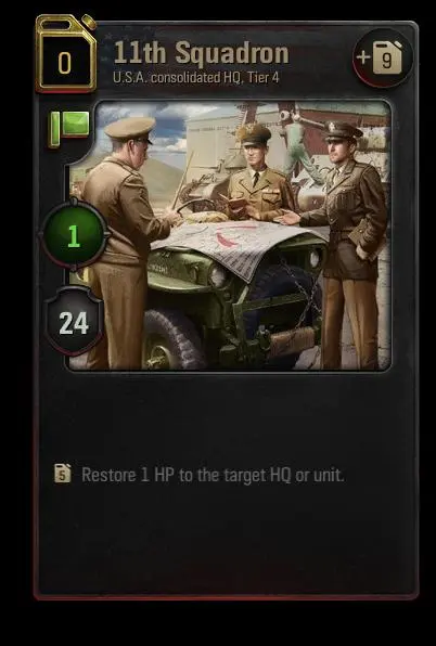WoT Generals Cards 11th Squardon