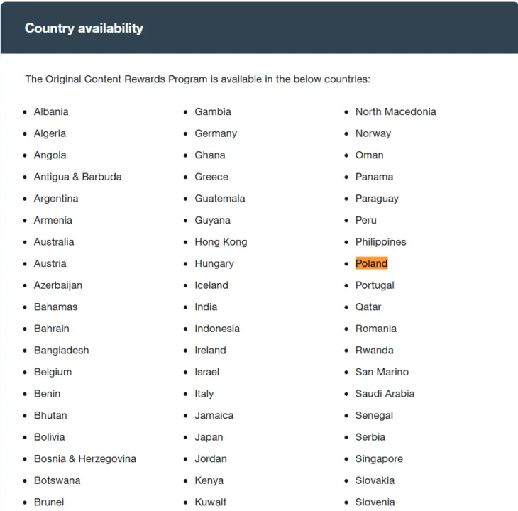 Zarabiać na X można również w Polsce.