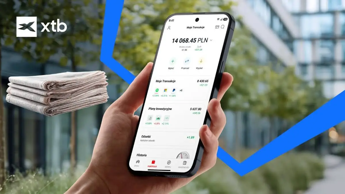XTB sięga po AI. Analiza newsów i wskaźniki sentymentu medialnego w aplikacji