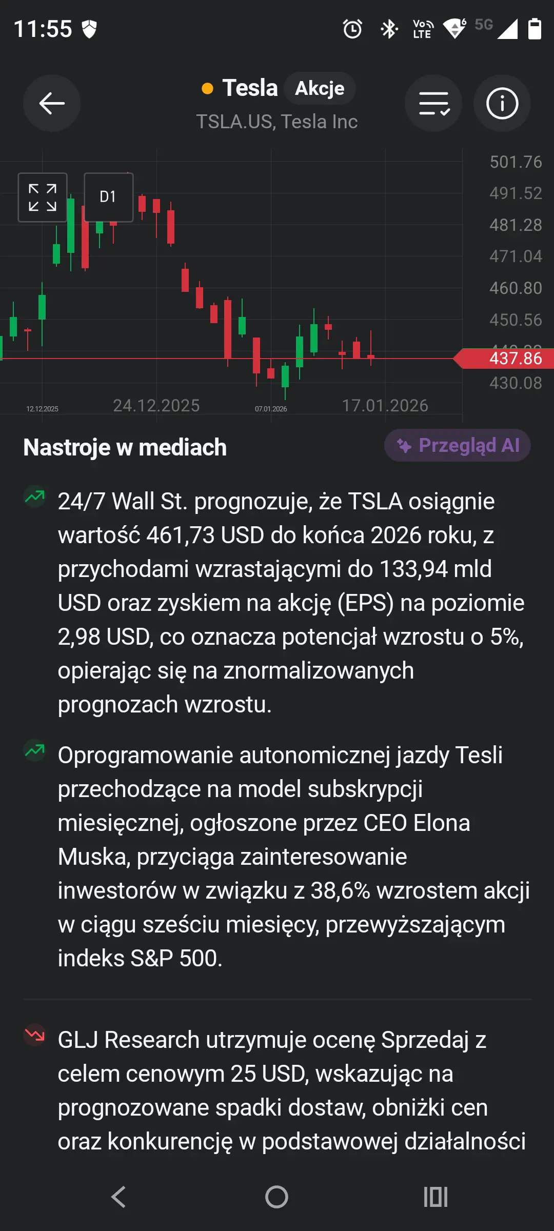 XTB sięga po AI. Analiza newsów i wskaźniki sentymentu medialnego w aplikacji