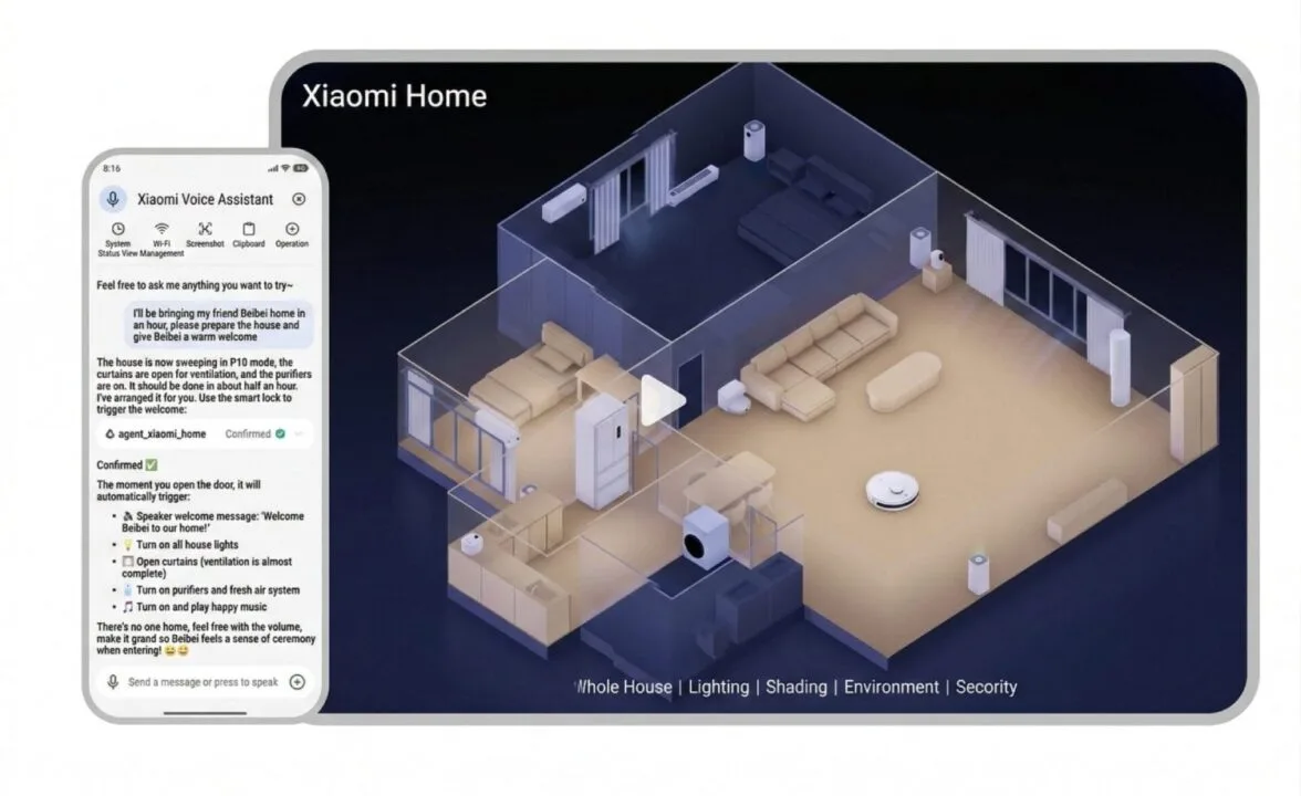 Xiaomi Miclaw ma współpracować z Mi Home. Źródło: xiaomitime.com
