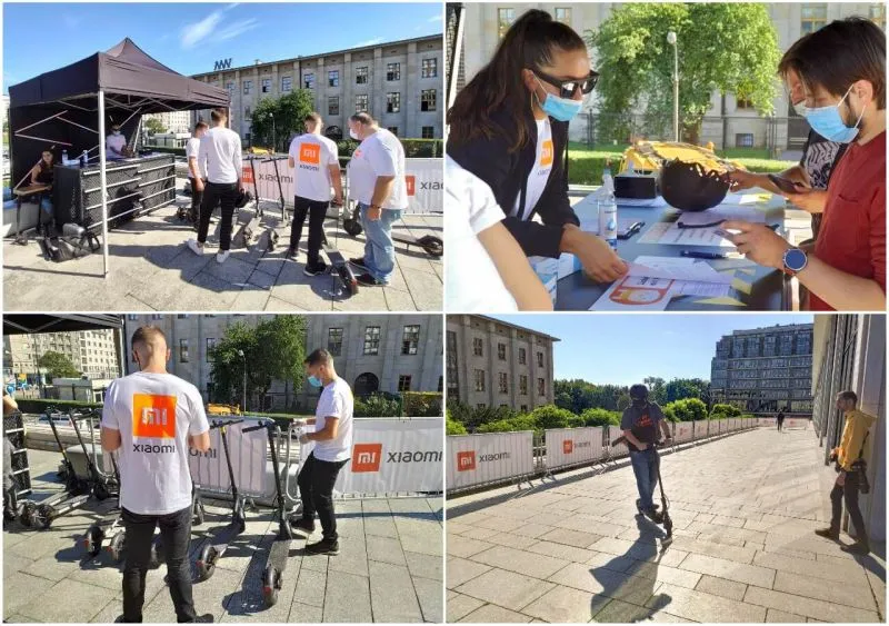 Xiaomi pokaz hulajnóg