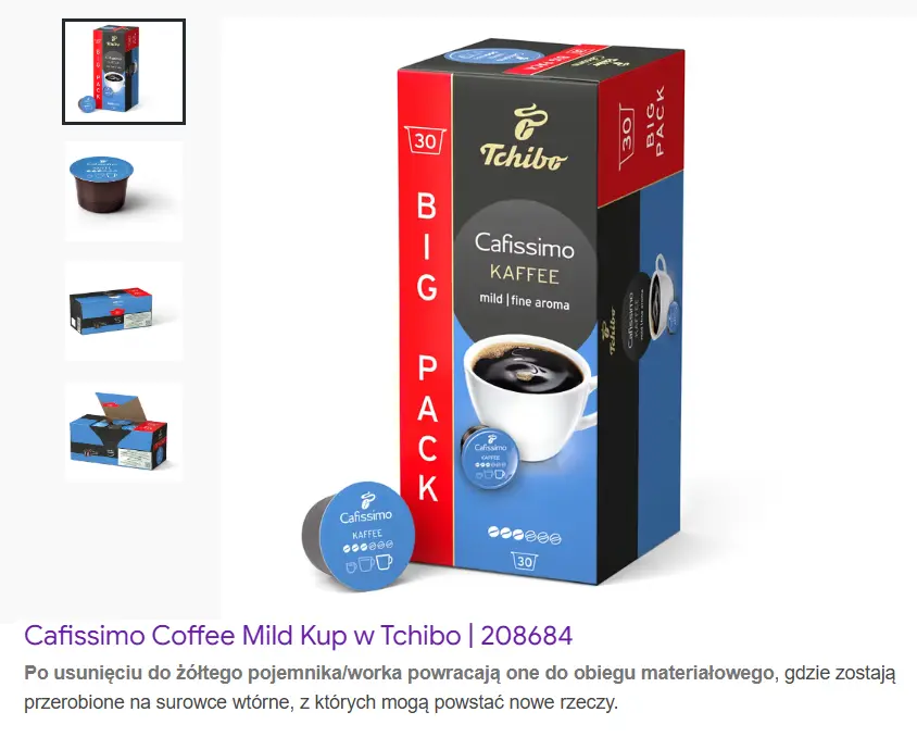 Nieprecyzyjne komunikaty w serwisie Tchibo pod lupą UOKiK. Źródło: UOKiK.