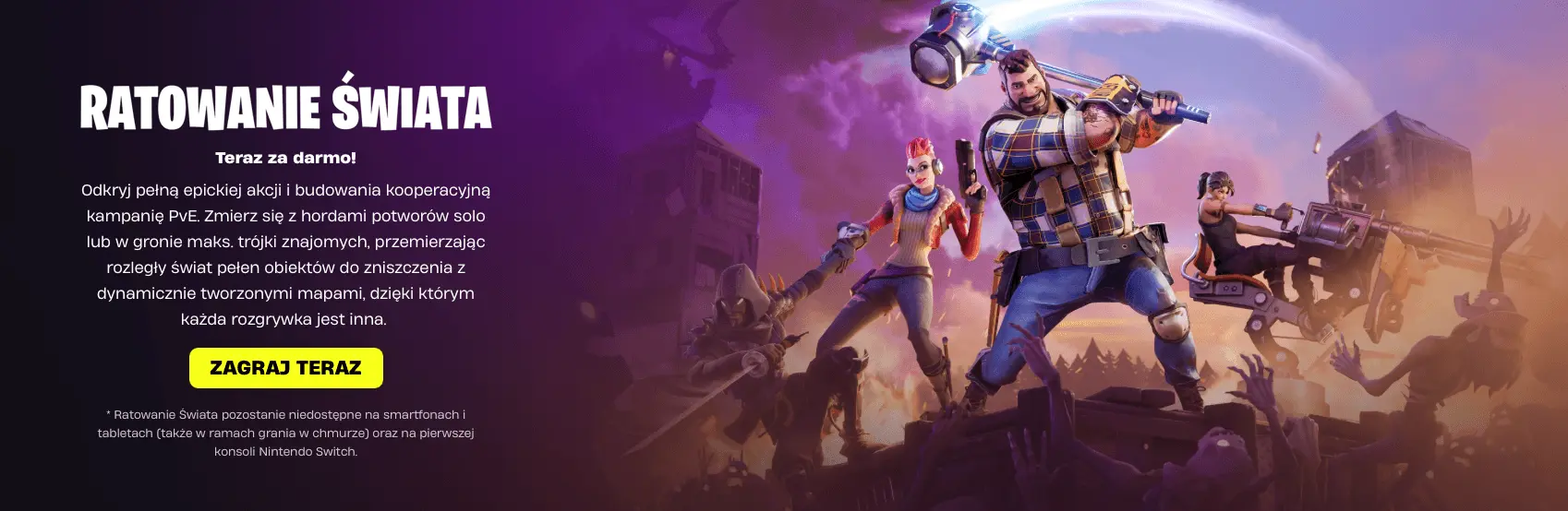 Ten płatny tryb Fortnite jest już darmowy. Osiem lat czekania