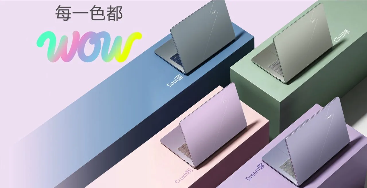 acer kolorowy laptop