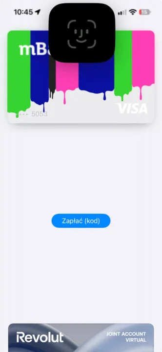 nieudana próba Face ID