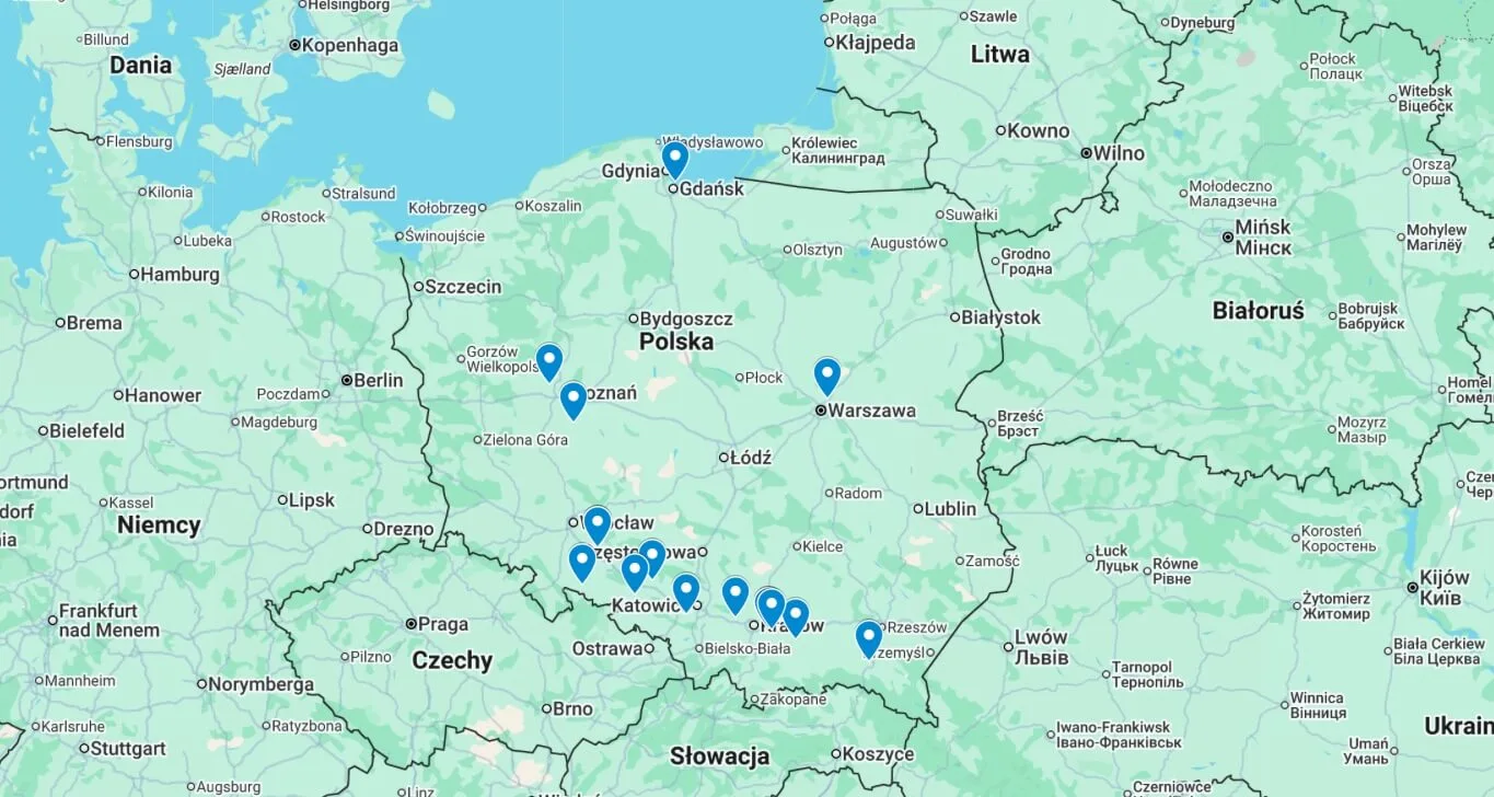 Tutaj naładujesz elektryka za darmo. Powstała świetna mapa