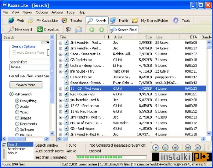 Okladka KaZaA Lite K++