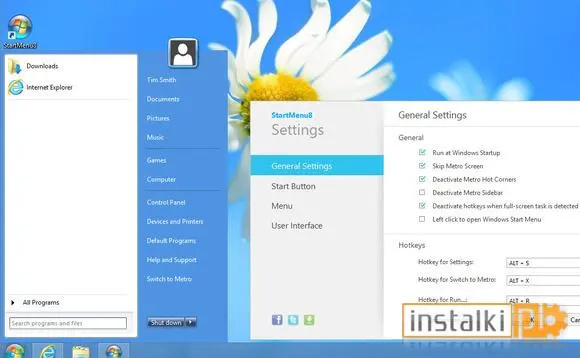 Okladka FSS Start Menu 8