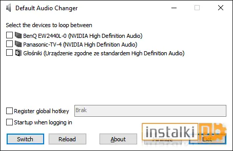 Default Audio Changer