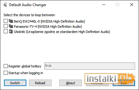 Okladka Default Audio Changer