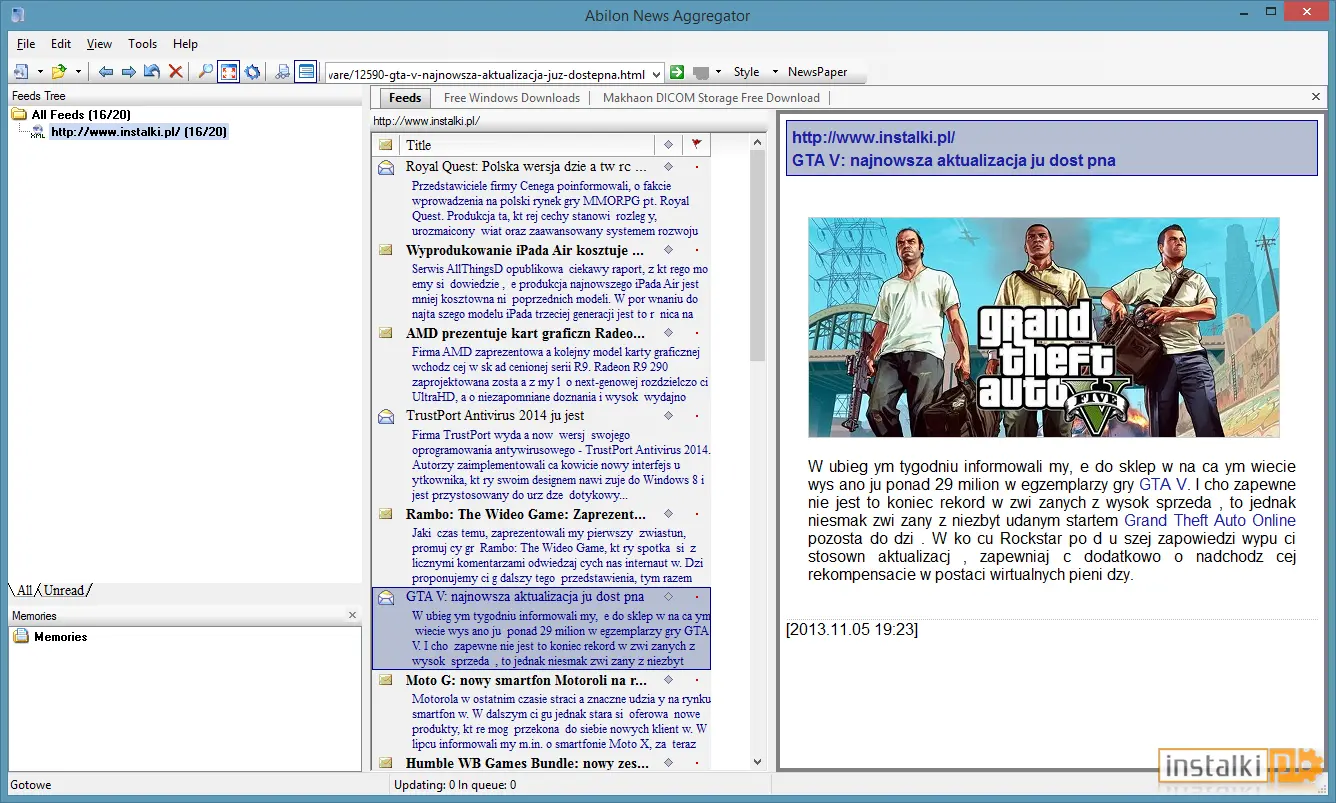 Okladka Abilon News Aggregator