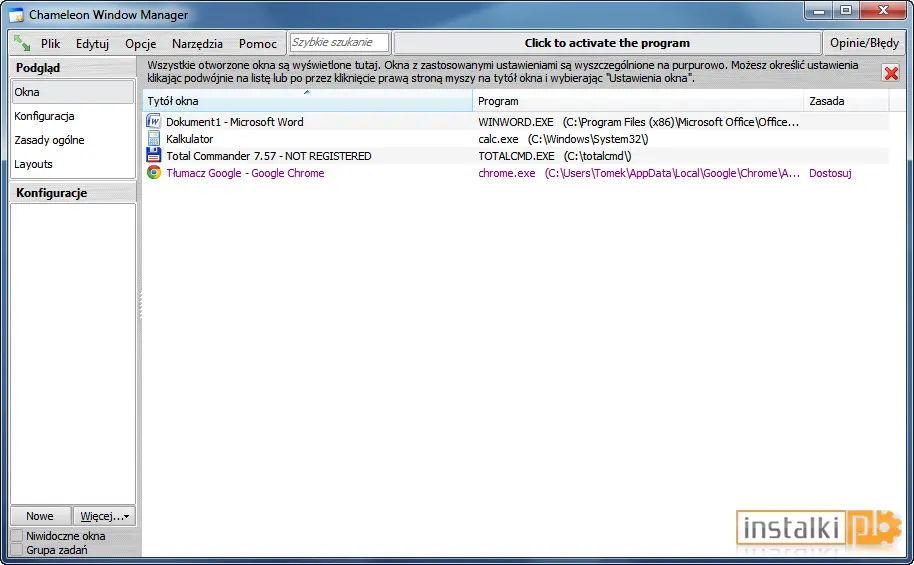 Okladka Chameleon Window Manager Lite