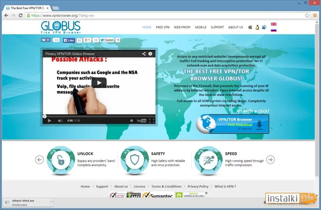 Globus VPN Browser