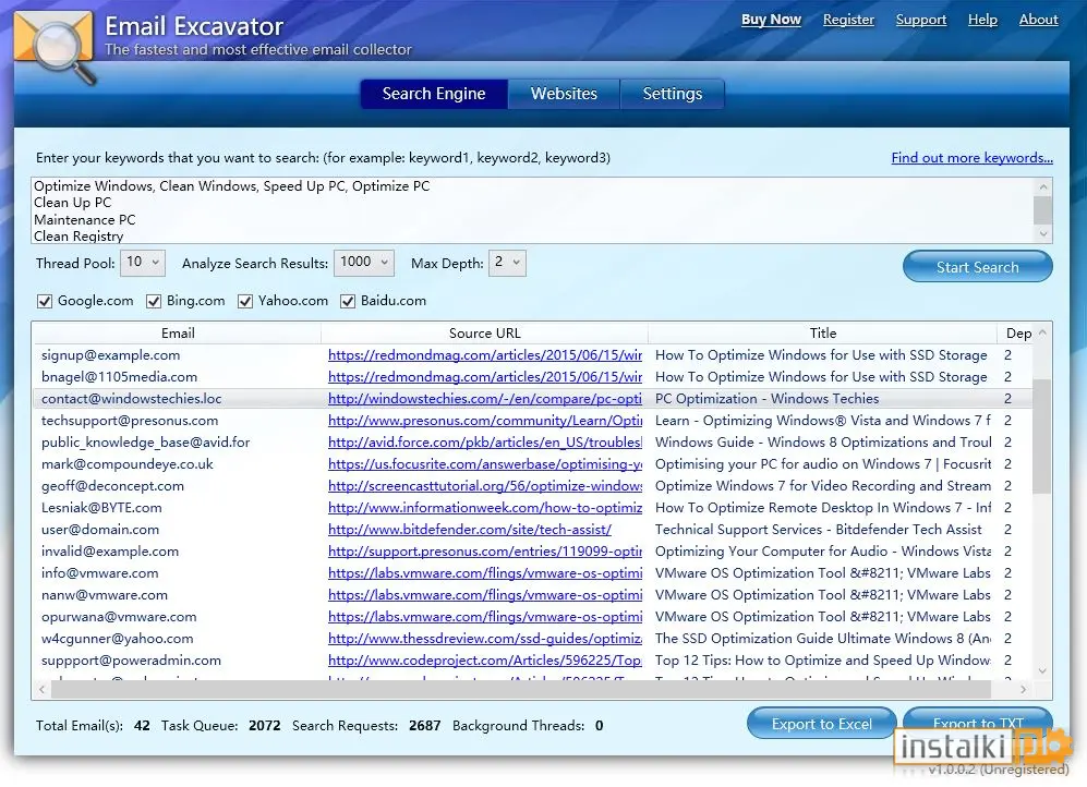 Okladka Email Excavator