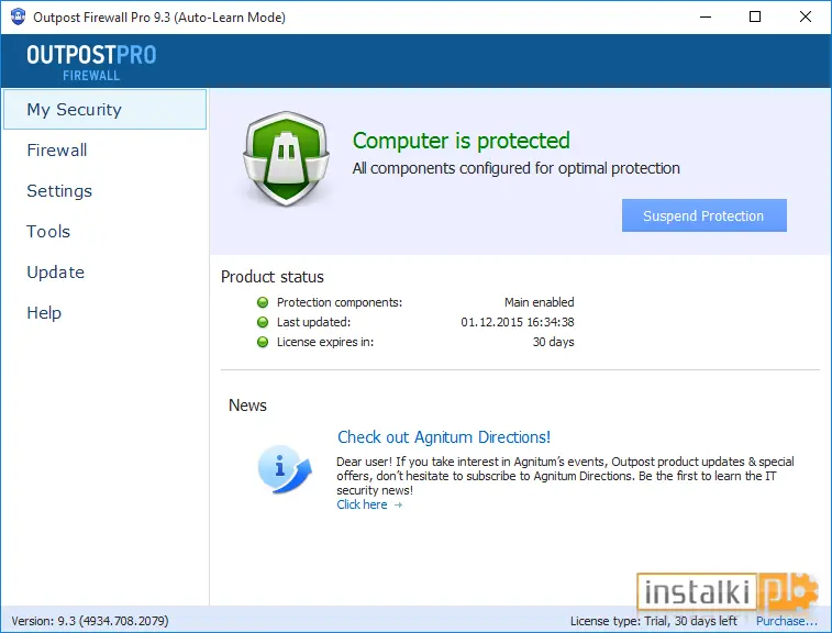 Okladka Outpost Firewall Pro
