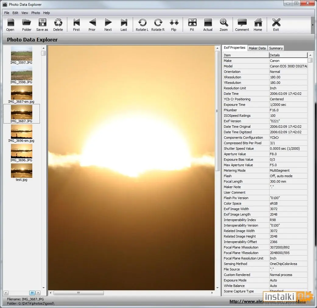 Okladka Photo Data Explorer 1.02 Beta