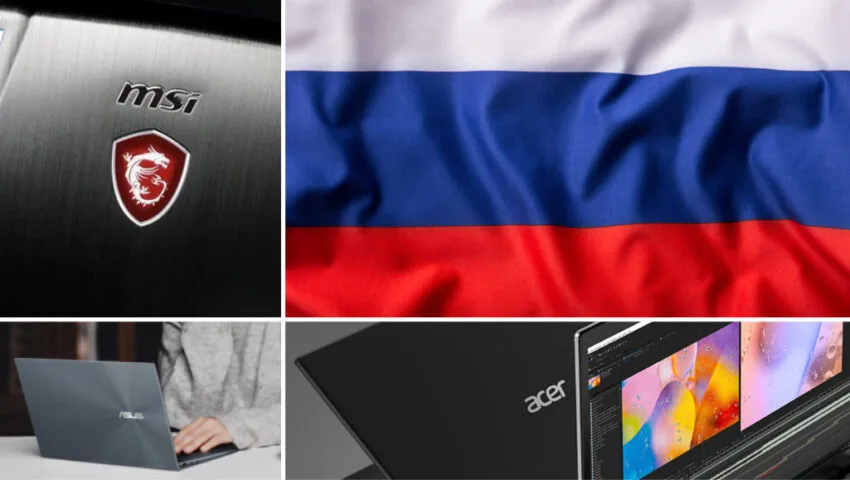 Acer, ASUS i MSI kontynuują działalność w Rosji