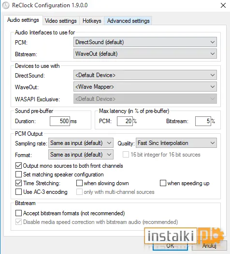 ReClock Directshow Filter