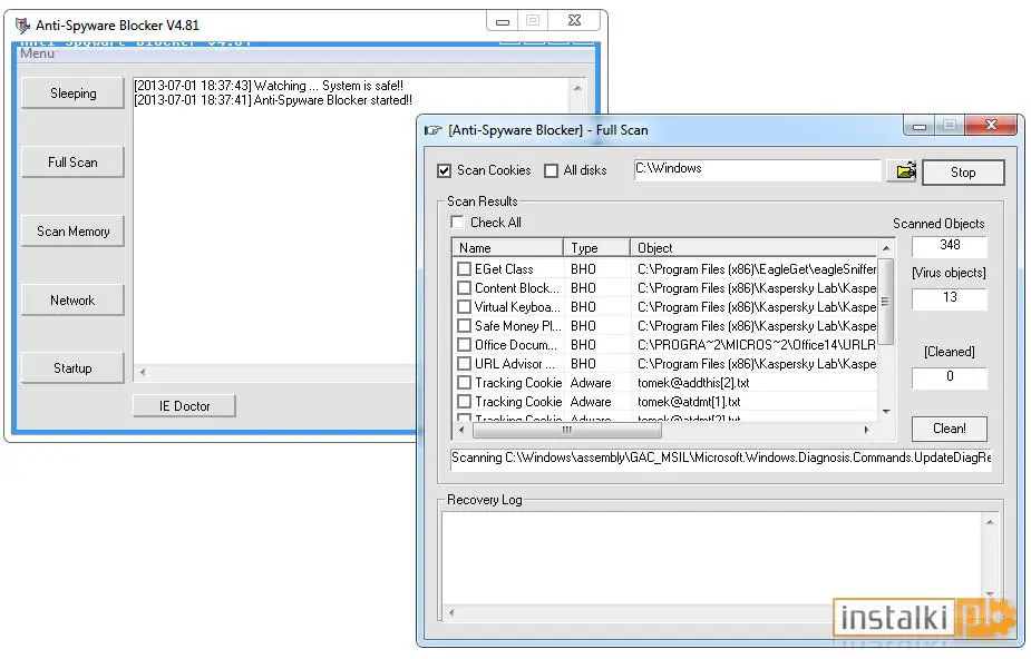 Okladka Anti-Spyware Blocker