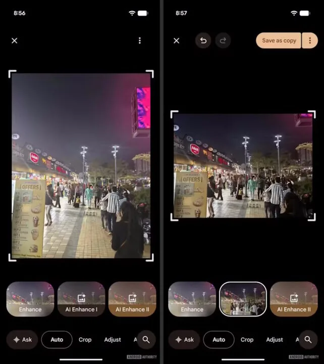 ai enhance google photos podkrecanie zdjec
