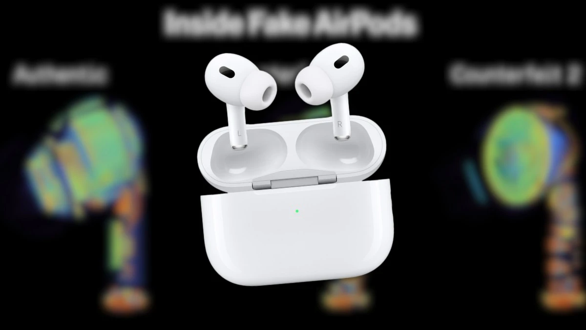 Zdjęcia rentgenowskie pokazują, dlaczego podróbki AirPodsów brzmią tak kiepsko