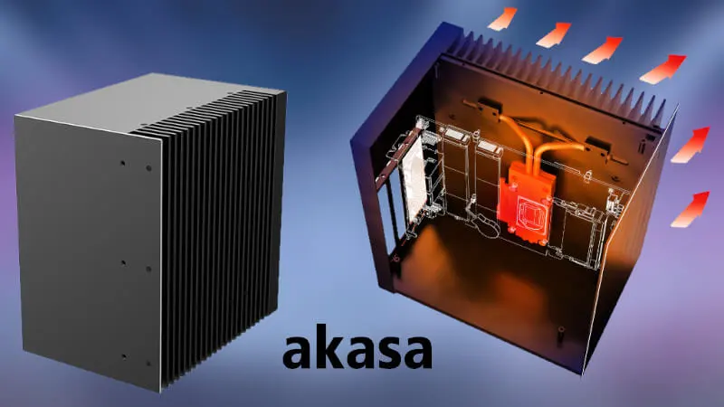 Akasa Turing QLX. Intel NUC Compute Element jak z KFConsole z bezgłośnym chłodzeniem