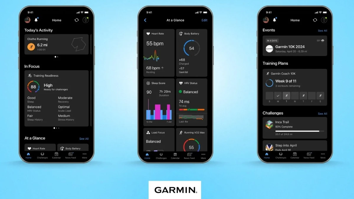 aktualizacja Garmin Connect nowy interfejs